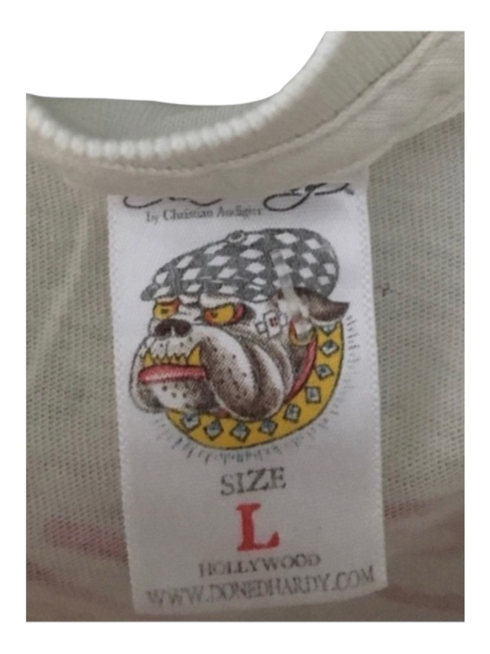 HTF: new Y2K Ed Hardy ❤︎︎ Iconic True Love Tattoo Tee ❤︎︎ Dirty White Grunge T - Picture 10 of 16